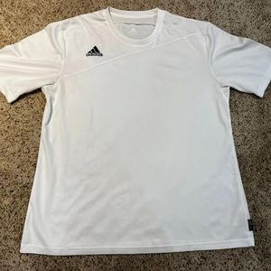 adidas Climalite Short Sleeve Shirt Men's White Xl Delicate